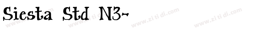 Siesta Std N3字体转换